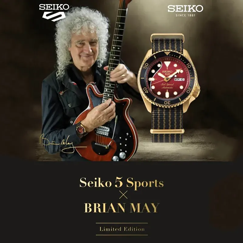 Seiko 5 Sports Brian May Limited Edition Men's Watch- SRPH80K1